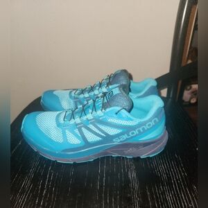 Salomon Women's Turquoise Sense Ride Trail Running Shoes 6.5w